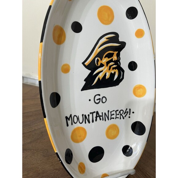 University of Appalachian T. Cabells Too Oval Ceramic Tray Licensed Merchandise - Picture 3 of 10